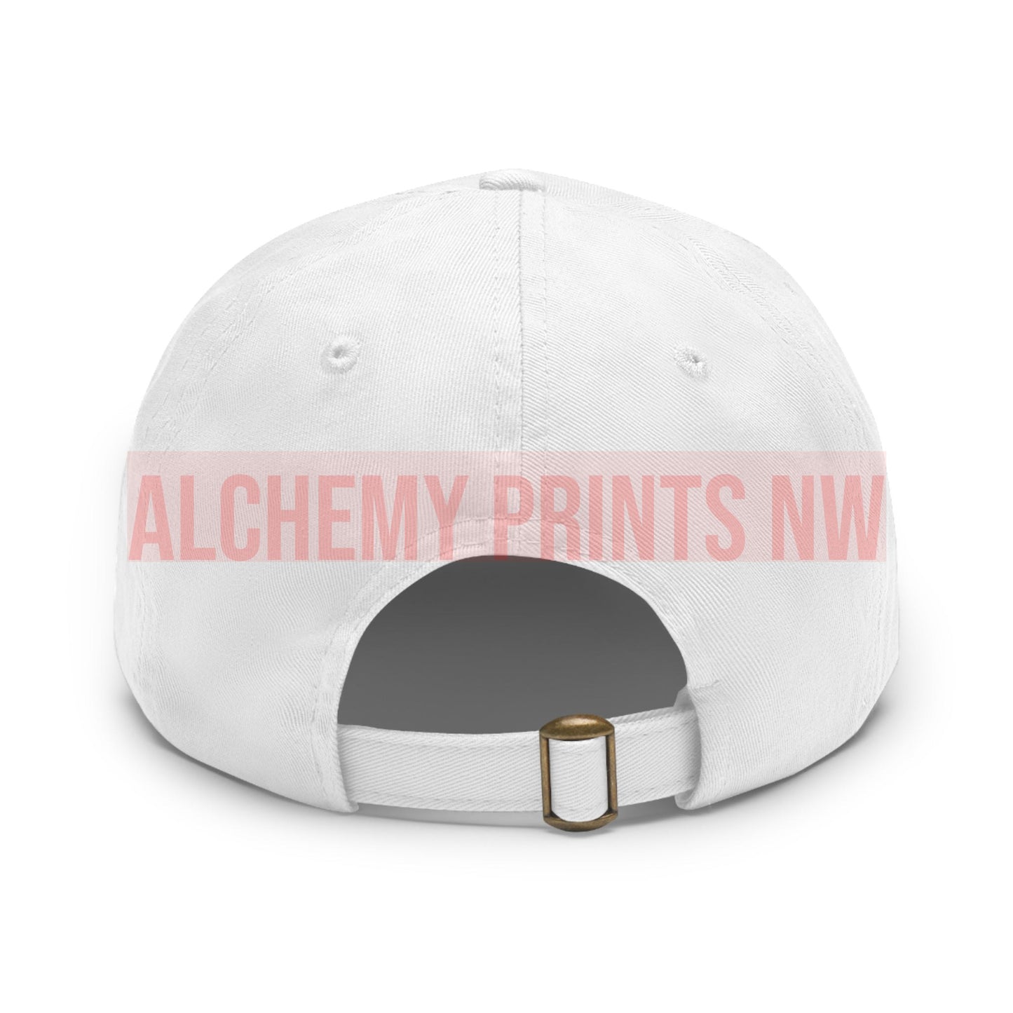 Hat with Leather Patch (Round)