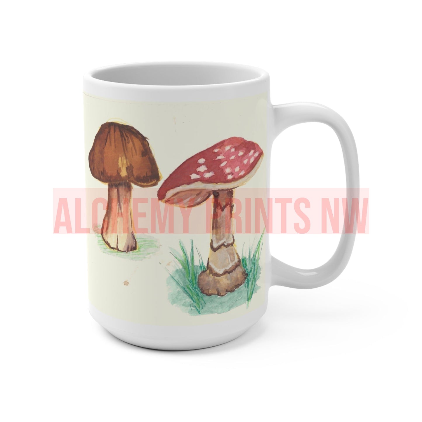 Mug with Mushrooms 15oz