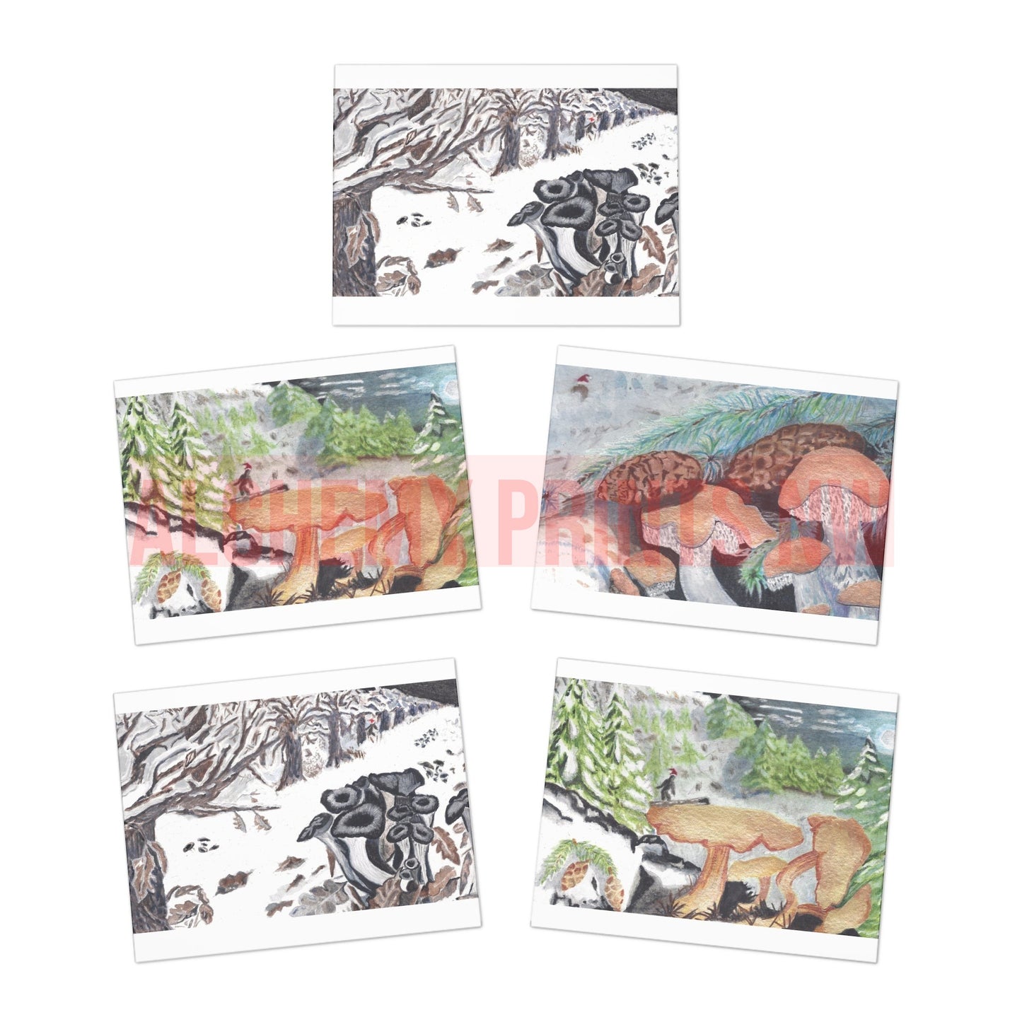Greeting Cards (5-Pack) Multi-Design